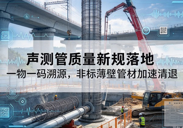 黑河声测管质量新规落地，一物一码溯源，非标薄壁管材加速清退