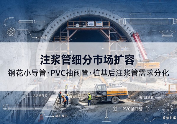 黑河注浆管细分市场扩容，隧道钢花小导管、PVC 袖阀管、桩基后注浆管需求分化